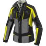 Spidi 4 Season Evo H2Out Chaqueta textil de motocicleta para damas - Negro Amarillo (XS)