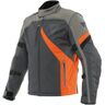 Dainese Ranch Tex Chaqueta textil de motocicleta - Negro Gris Naranja (56)