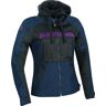 Bering Spirit Damas motocicleta chaqueta textil - Negro Azul (44)