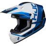 HJC CS-MX II Creed Casco de motocross - Negro Blanco Azul (L)