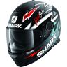 Shark Spartan Adrian Parassol Mat Casco - Negro Rojo Plata (XS)