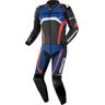 Bogotto Misano Traje de cuero para motocicleta de dos piezas - Negro Blanco Rojo Azul (48)