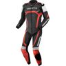 Bogotto Misano Traje de cuero para motocicleta de dos piezas - Negro Rojo (56)