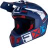 FXR Clutch CX Pro MIPS Casco de motocross - Blanco Rojo Azul (XL)