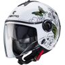 Caberg Riviera V4 X Muse Casco jet para damas - Blanco Verde Amarillo