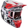 Leatt 8.5 Forge 2024 Casco de motocross con gafas - Negro Gris Rojo (2XL)