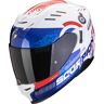 Scorpion Exo-520 Evo Air Titan Casco - Blanco Rojo Azul (M)