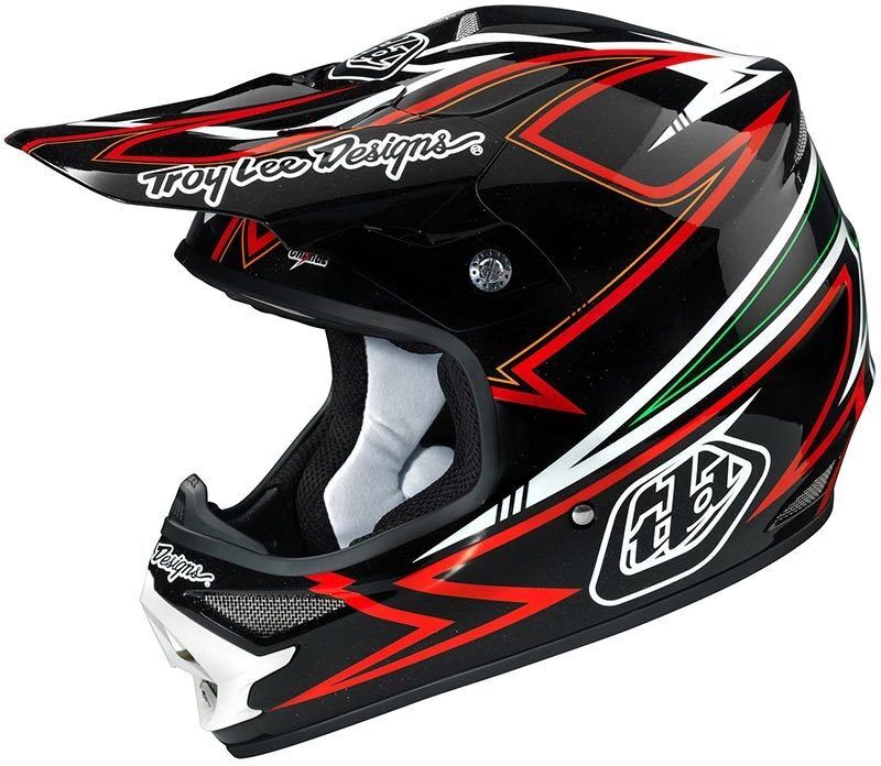 Lee Charge Casco de Motocross Negro/Rojo Lee Charge Casco de Motocross Negro/Rojo