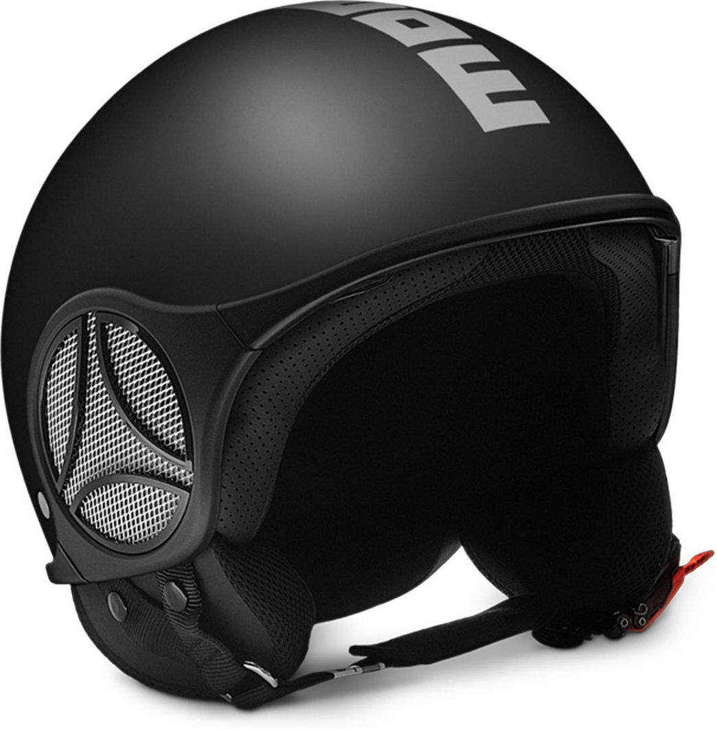 MOMO Mini S Casco Jet negro mate / plata MOMO Mini S Casco Jet negro mate / plata