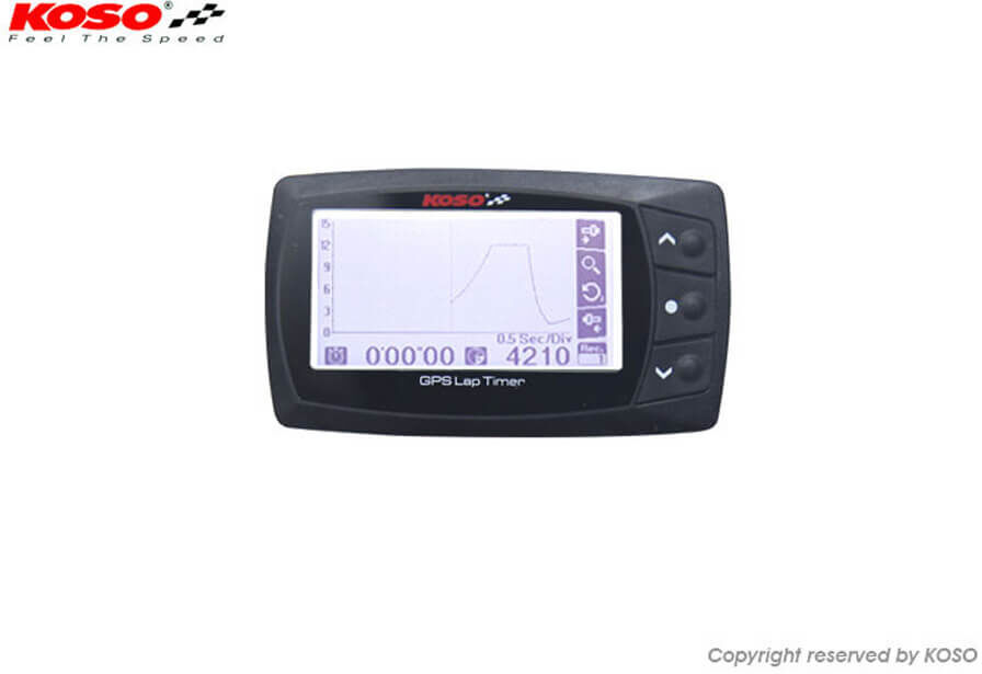 KOSO Temporizador de vuelta , temporizador de vuelta GPS - Negro