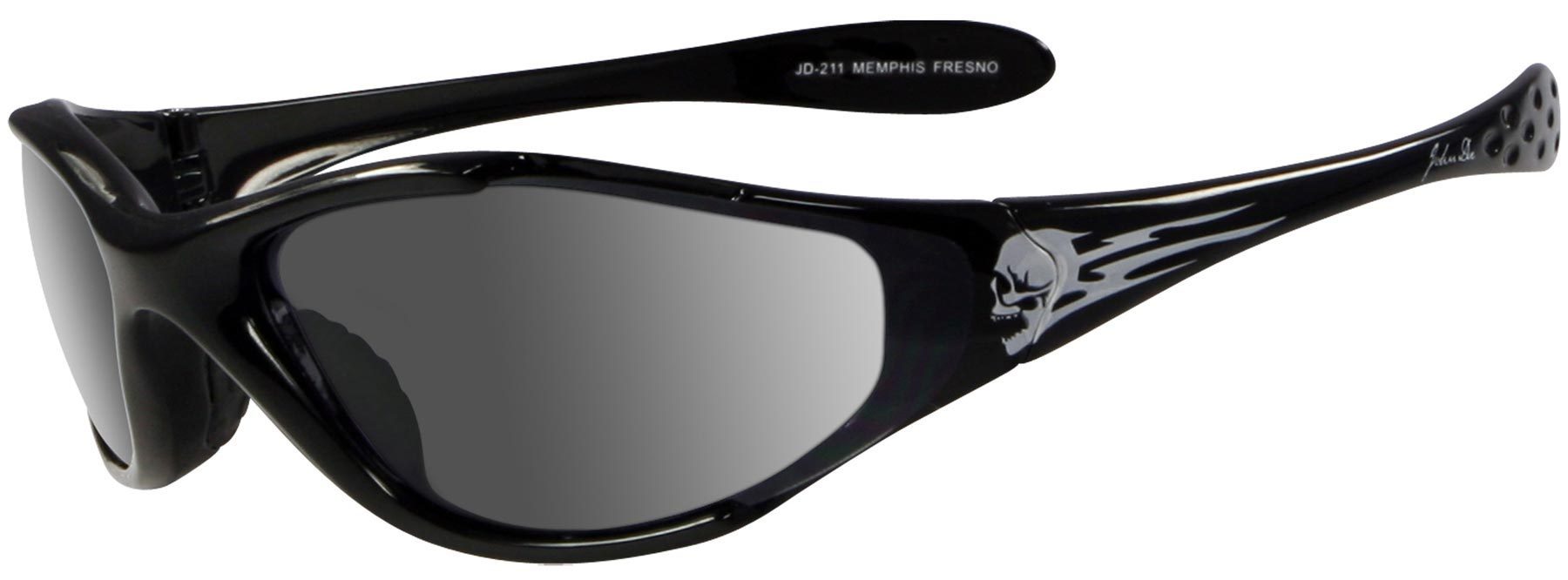 John Doe Memphis Skull Gafas de sol - Negro (un tamaño)
