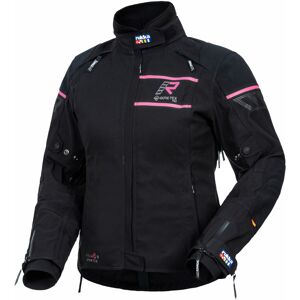 Rukka Raptorina GTX Chaqueta textil para motocicletas para damas - Negro Rosa (40)