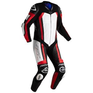 RST Pro Series Evo Airbag Traje de cuero de moto de una pieza - Negro Blanco Rojo