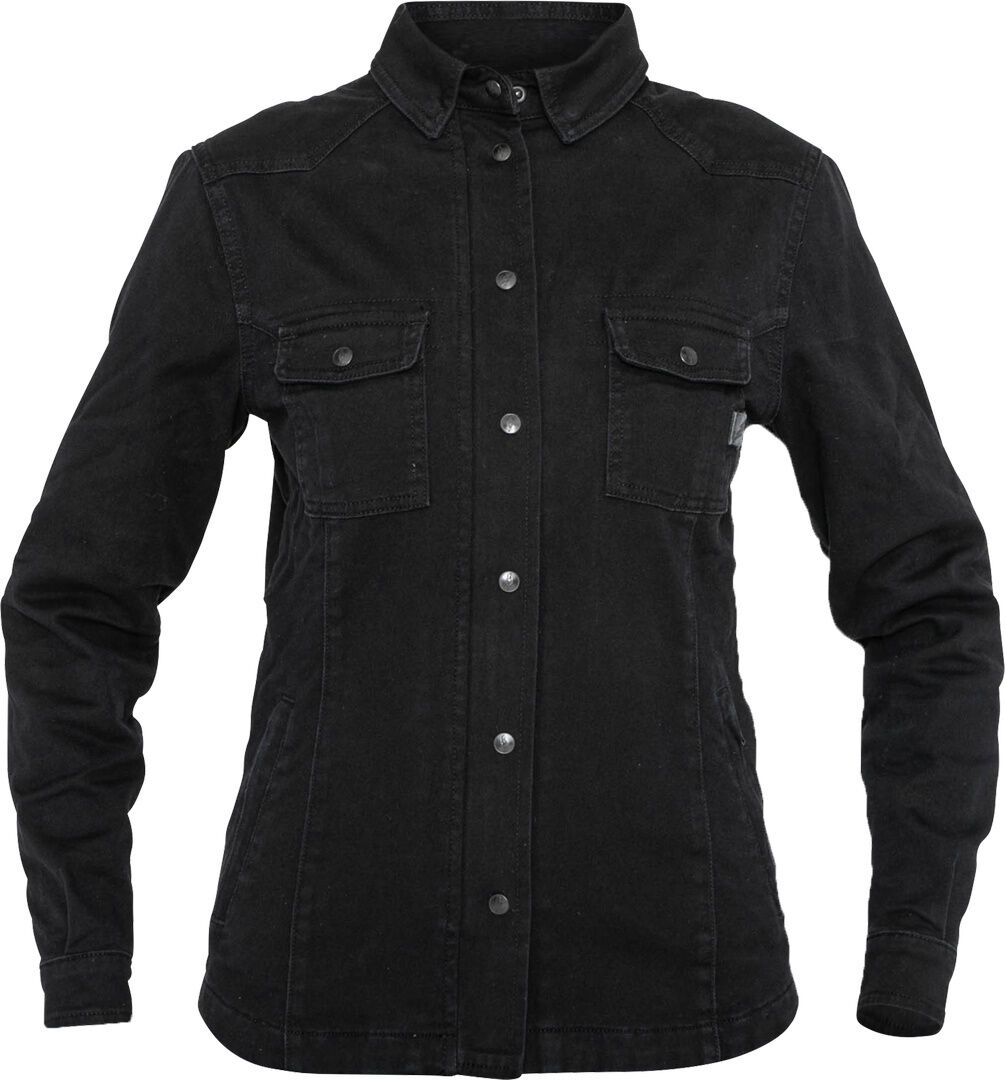 John Doe Motoshirt XTM Camisa de moto de señoras - Negro (L)