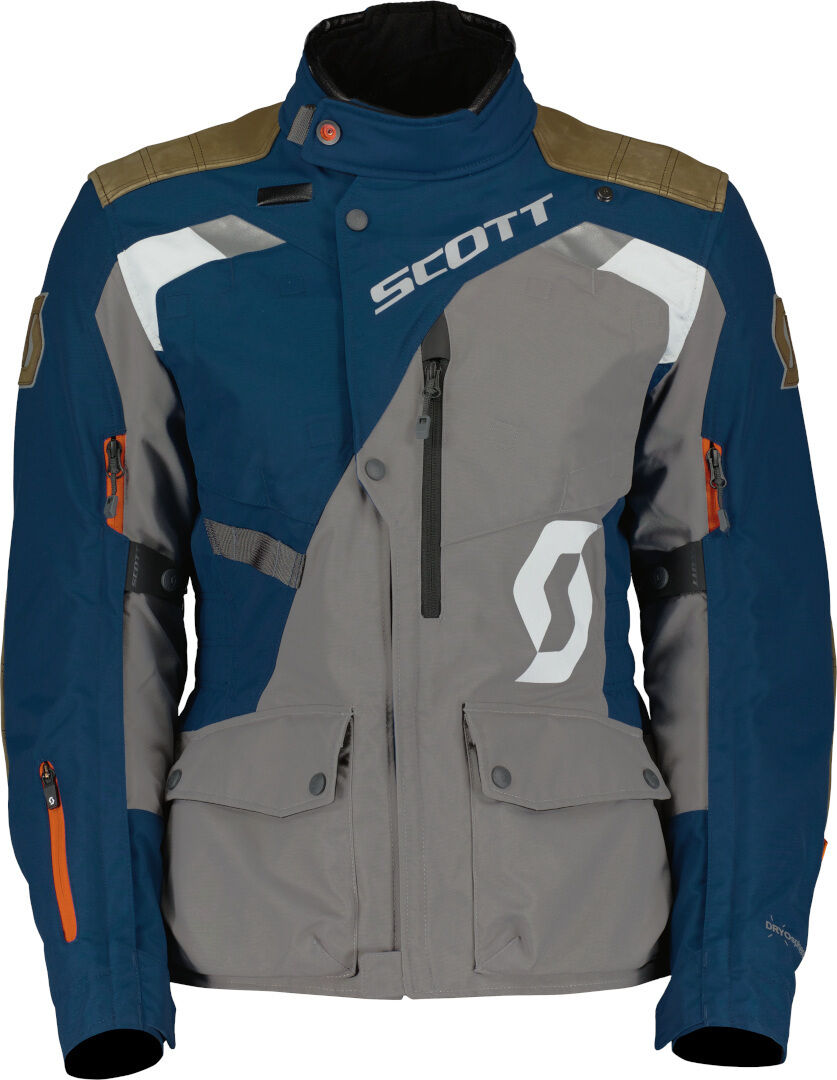 Scott Dualraid Dryo Chaqueta textil de la motocicleta de las señoras - Gris Azul (44)