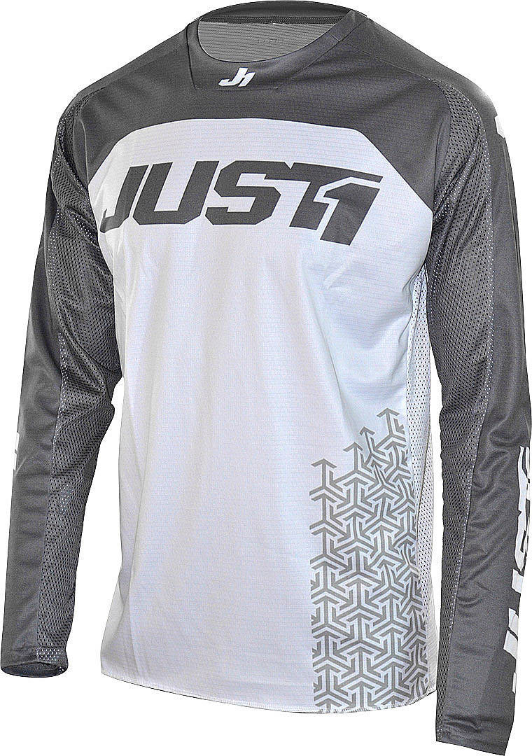 Just1 J-Force Terra Jersey de Motocross - Gris Blanco (XS)