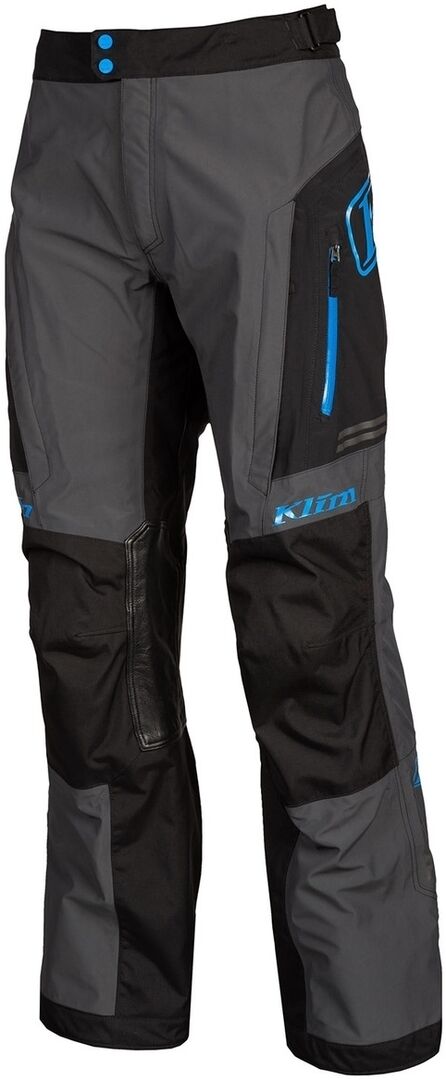 Klim Traverse Gore-Tex Pantalones Textiles para Motocicletas - Negro Gris Azul (32)