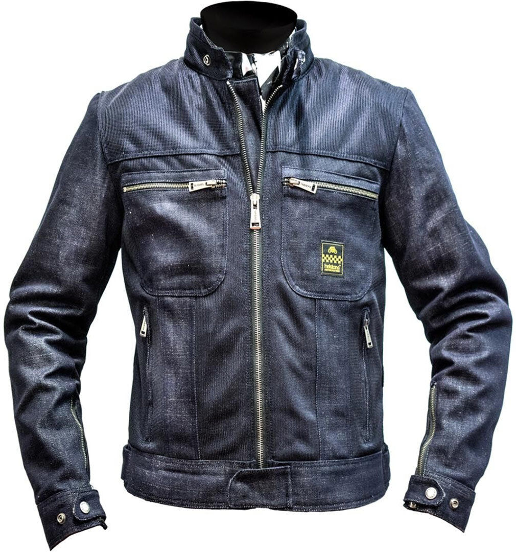 Helstons Genesis Chaqueta textil para motocicletas de señoras - Azul (L)