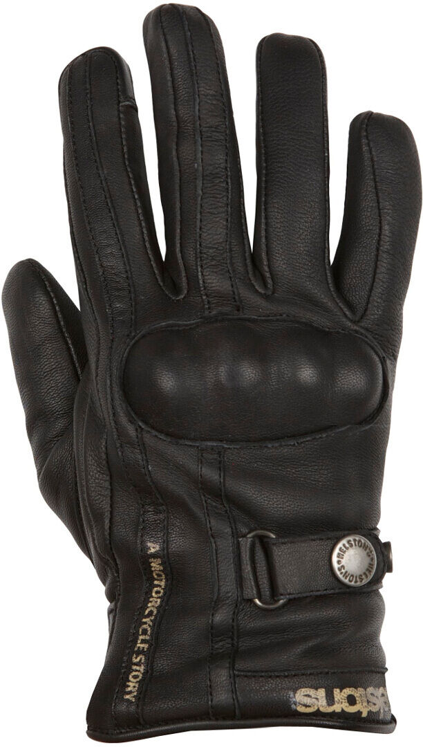 Helstons Tinta Guantes de chaqueta de señora - Negro (S M)