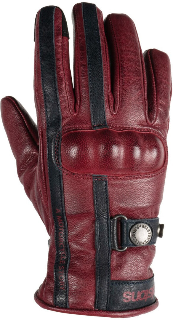 Helstons Tinta Guantes de chaqueta de señora - Rojo (S M)