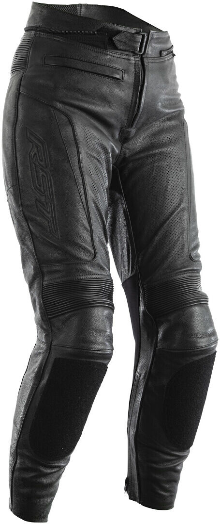 RST GT Ladies Motorcycle Leather Pants Ladies Pantalones de Cuero de Motocicleta - Negro (XL)