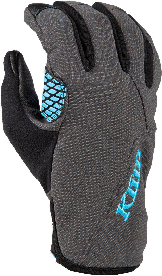 Klim Versa Guantes de chaqueta de señora - Negro Gris Azul (L)