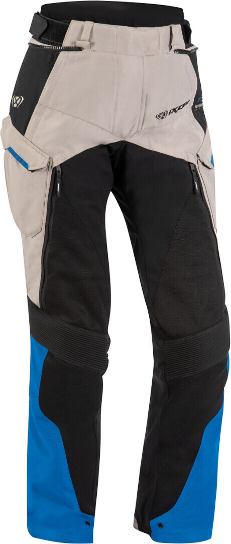 Ixon Eddas Pantalones textiles para motocicletas para mujer - Negro Gris Azul (2XL)