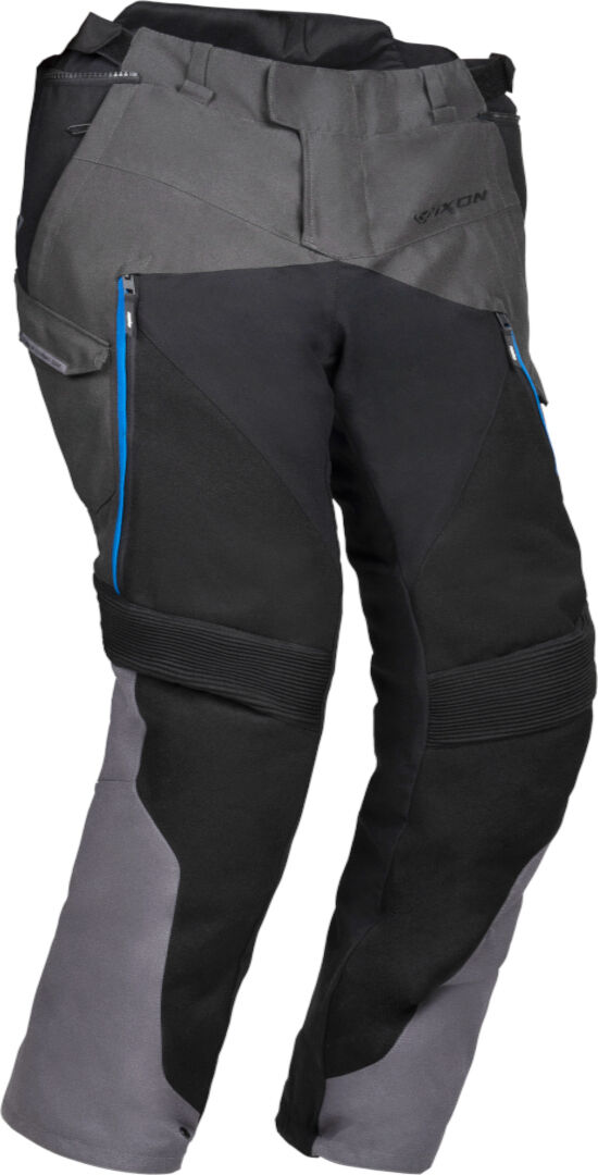 Ixon Eddas Pantalones textiles para motocicletas - Negro Gris Azul (L)