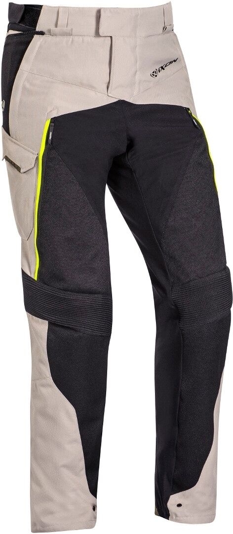 Ixon Eddas Pantalones textiles para motocicletas - Negro Verde (2XL)