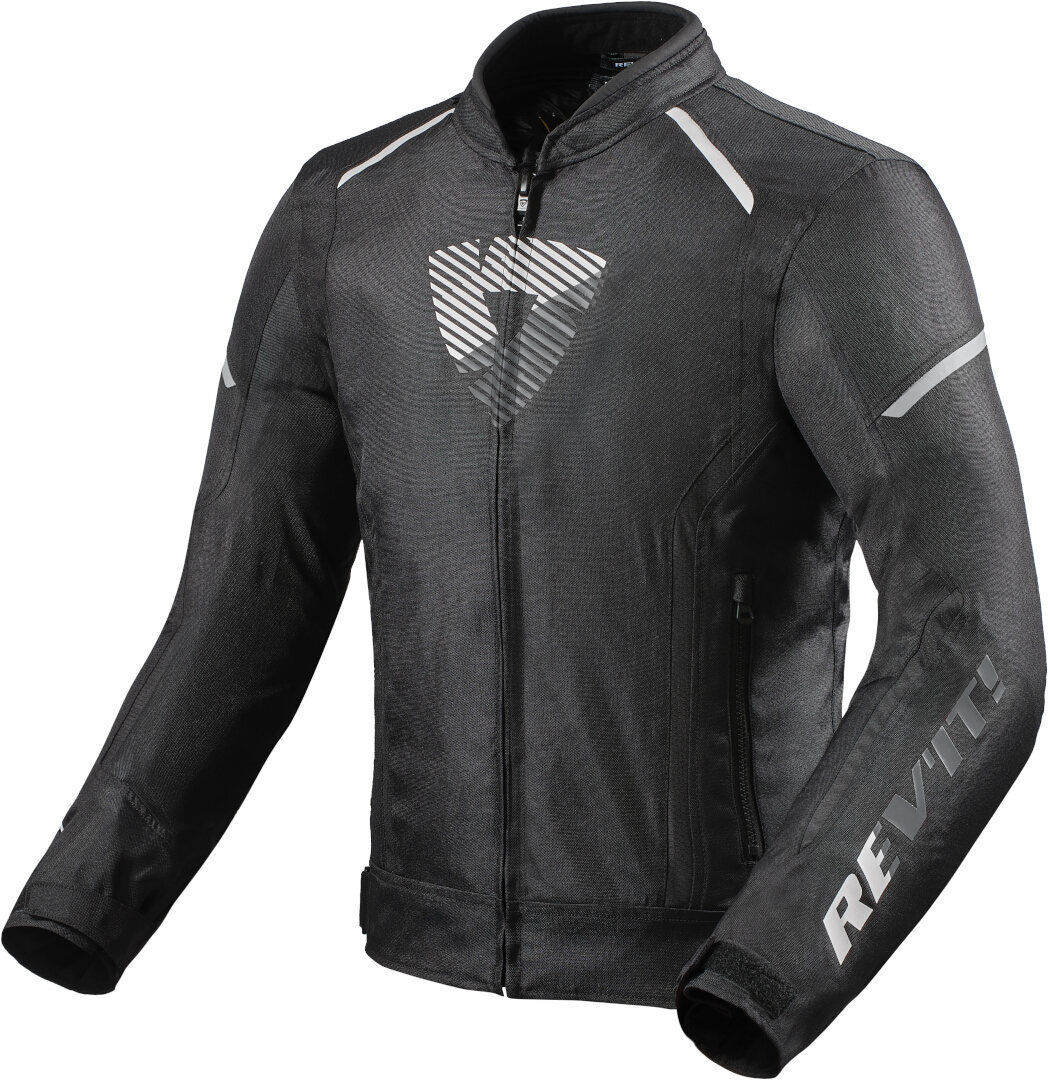 Revit Sprint H20 Chaqueta textil de motocicleta - Negro Blanco (3XL)