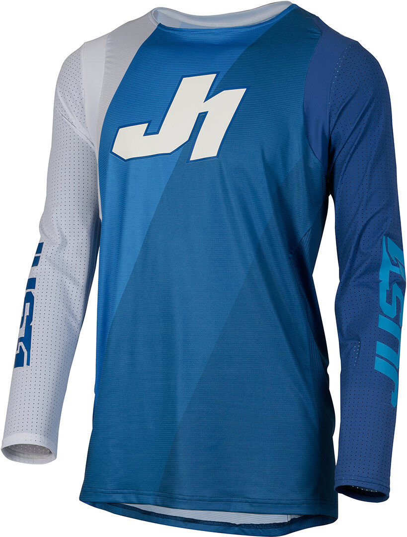 Just1 J-Flex Shape Motocross Jersey - Blanco Azul (XL)