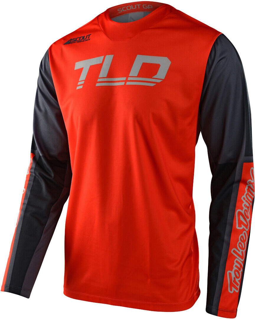 Lee Scout GP Recon Maillot de Motocross - Gris Naranja (XL)