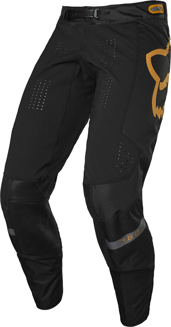 Fox 360 Merz Pantalones de Motocross - Negro Naranja (28)