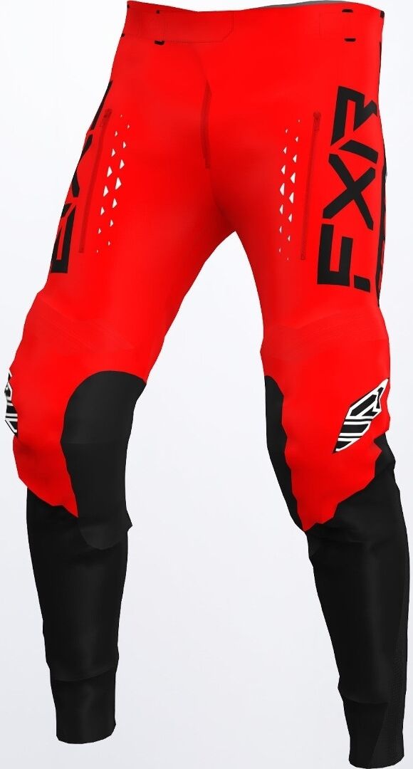 FXR Off-Road RaceDiv Pantalones de motocross - Negro Rojo (38)