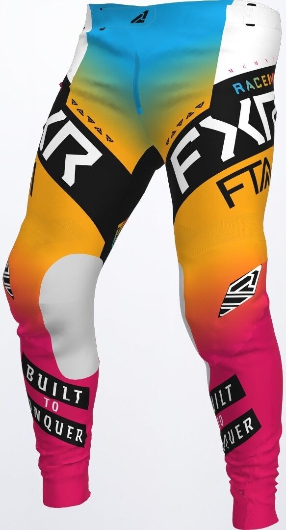 FXR Podium Gladiator Pantalones de motocross - Negro Amarillo (34)