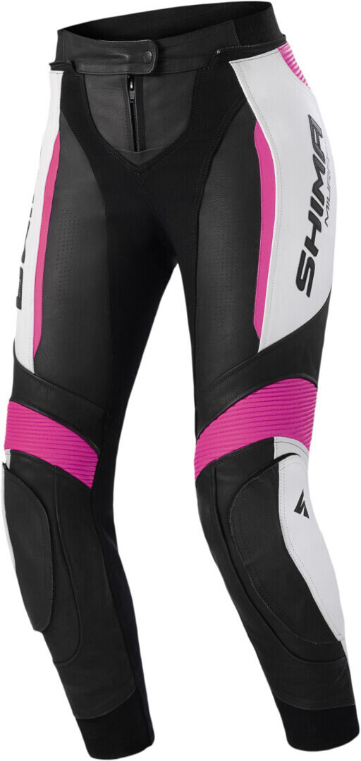 SHIMA Miura 2.0 Pantalones de cuero para motocicleta para damas - Negro Rosa (32)