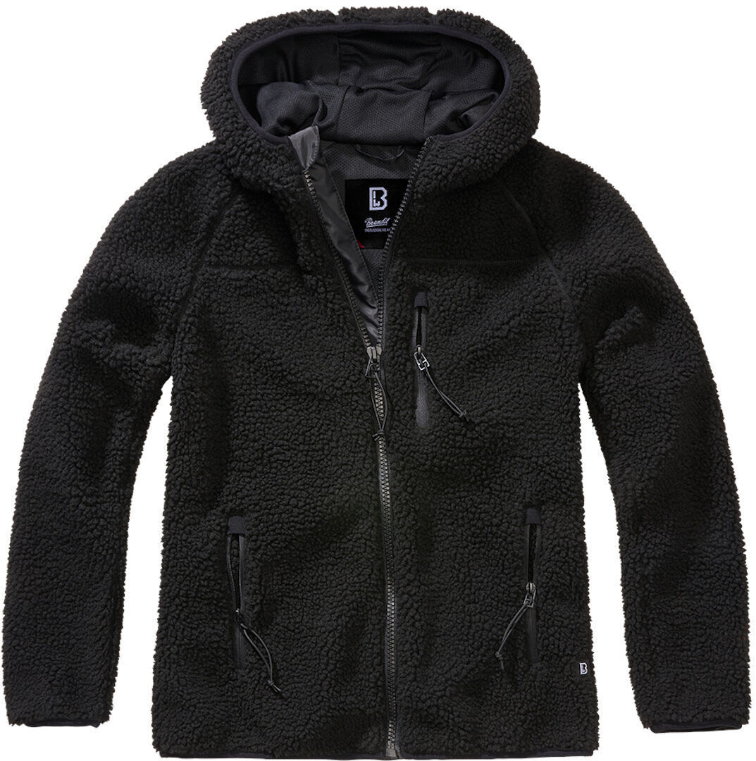 Brandit Teddyfleece Chaqueta de dama - Negro (XL)