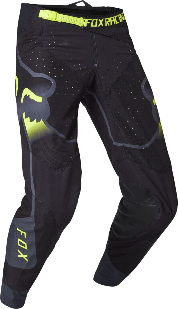 Fox 360 Vizen Pantalones de motocross - Negro Amarillo (30)