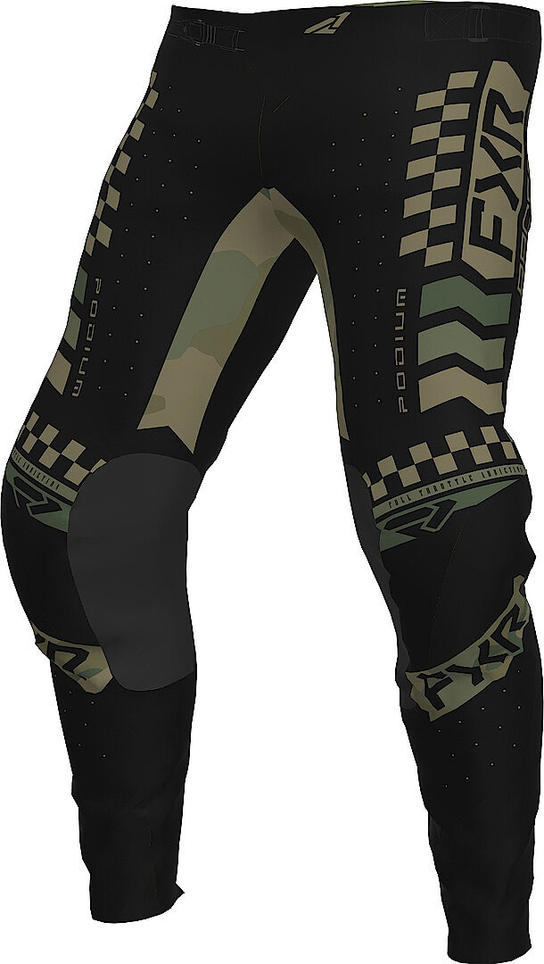 FXR Podium Gladiator 2023 Pantalones de motocross - Negro Verde (32)