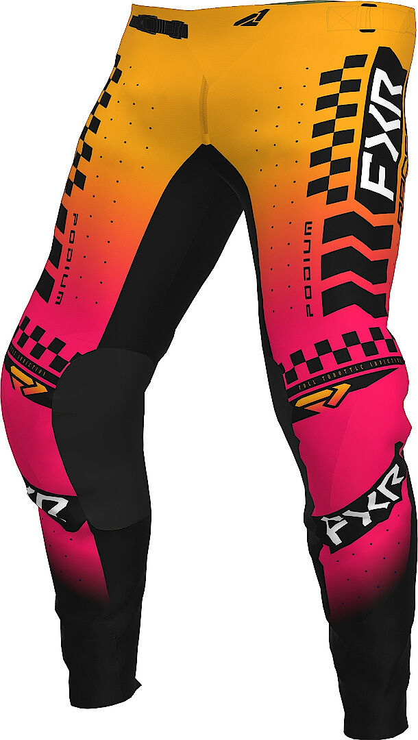 FXR Podium Gladiator 2023 Pantalones de motocross - Rosa Amarillo (30)