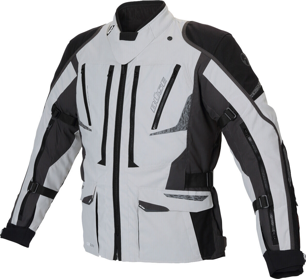 Büse Nero Chaqueta textil de motocicleta para damas - Negro Gris (46)