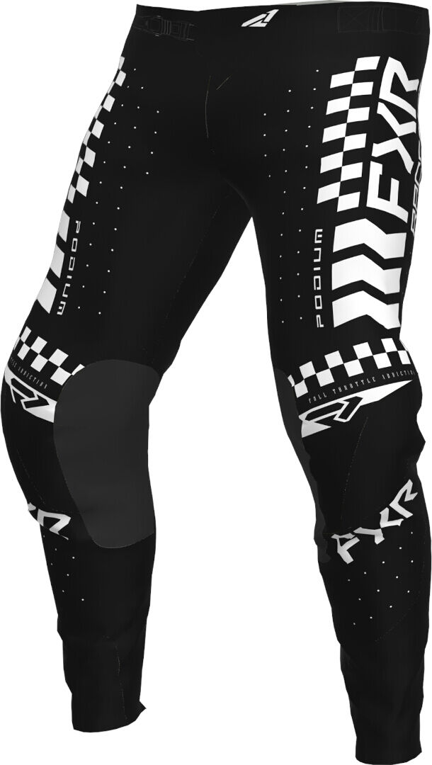 FXR Podium Gladiator 2023 Pantalones Juveniles de Motocross - Negro Blanco (24)