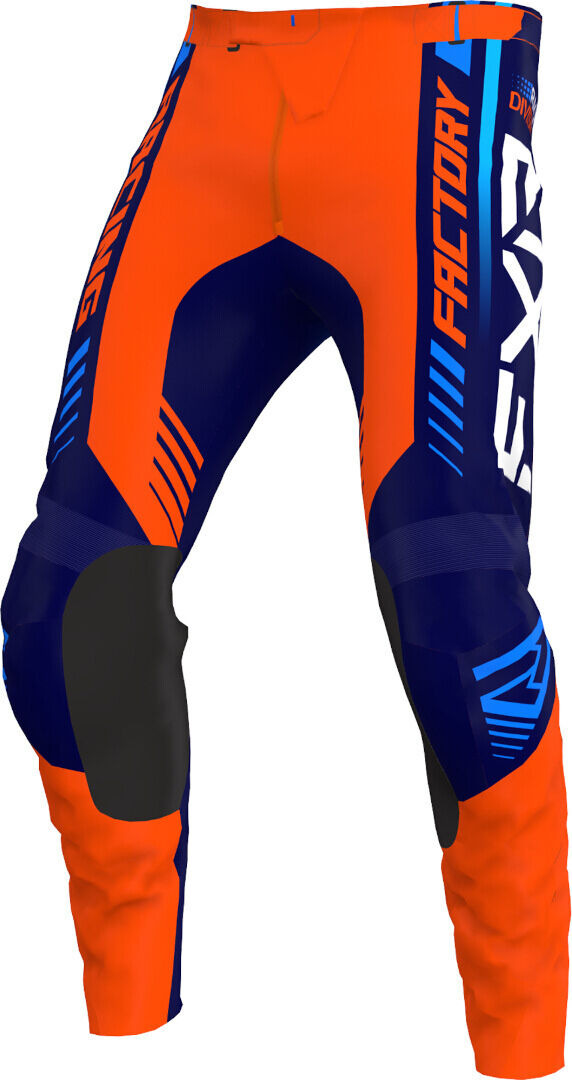 FXR Clutch Pro Pantalones Juveniles de Motocross - Azul Naranja (24)