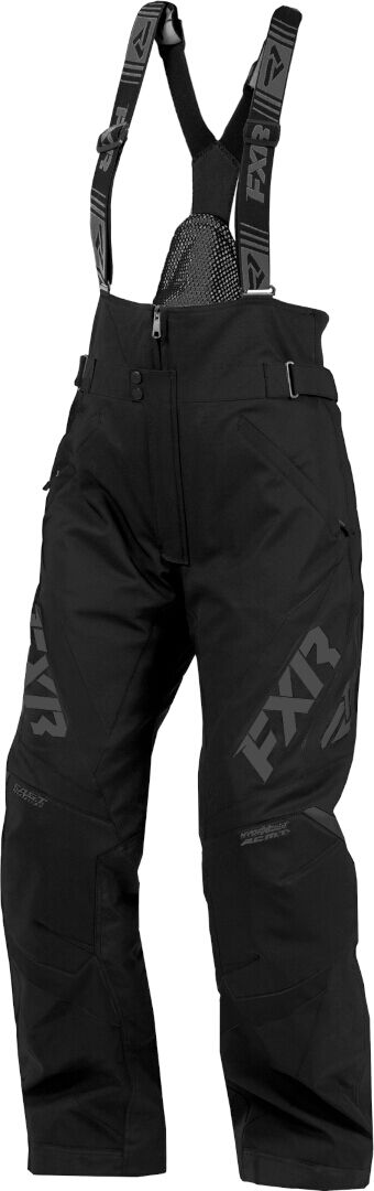 FXR Adrenaline 2023 Pantalones babero para motos de nieve para damas - Negro (XL 36)