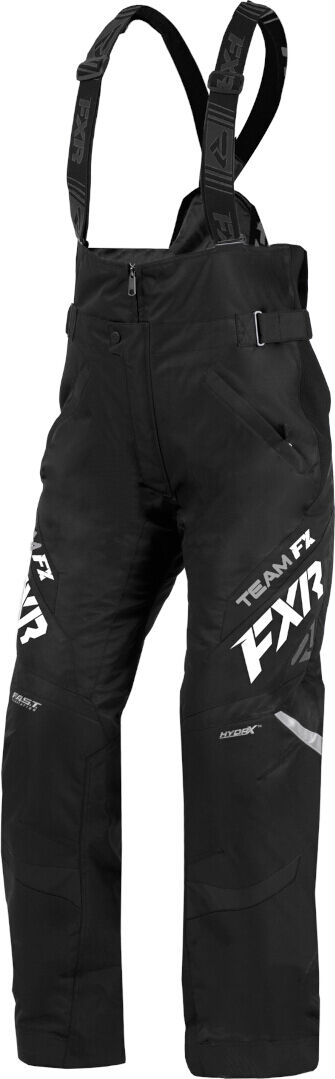 FXR Team FX Pantalones babero para motos de nieve para damas - Negro Blanco (16)