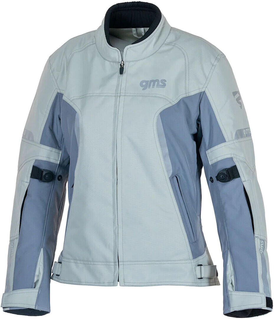 gms Vega impermeable Chaqueta textil de motocicleta para mujer - Gris (3XL)