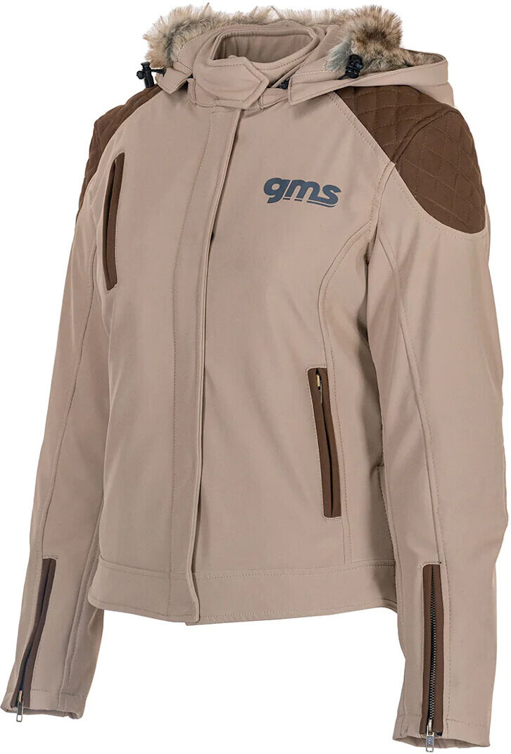 gms Luna Chaqueta softshell de motocicleta para damas - Marrón