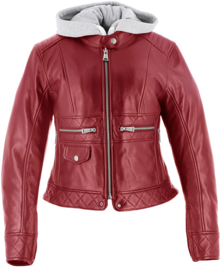 Helstons Canyon Chaqueta de cuero para damas - Rojo (S)