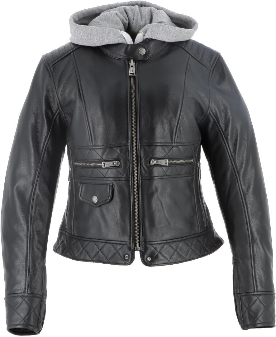 Helstons Canyon Chaqueta de cuero para damas - Negro (M)