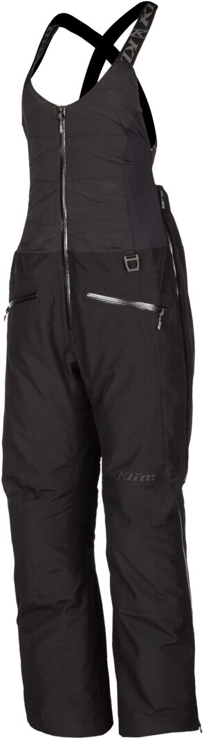 Klim Allure Pantalones babero para motos de nieve para damas - Negro (XL)